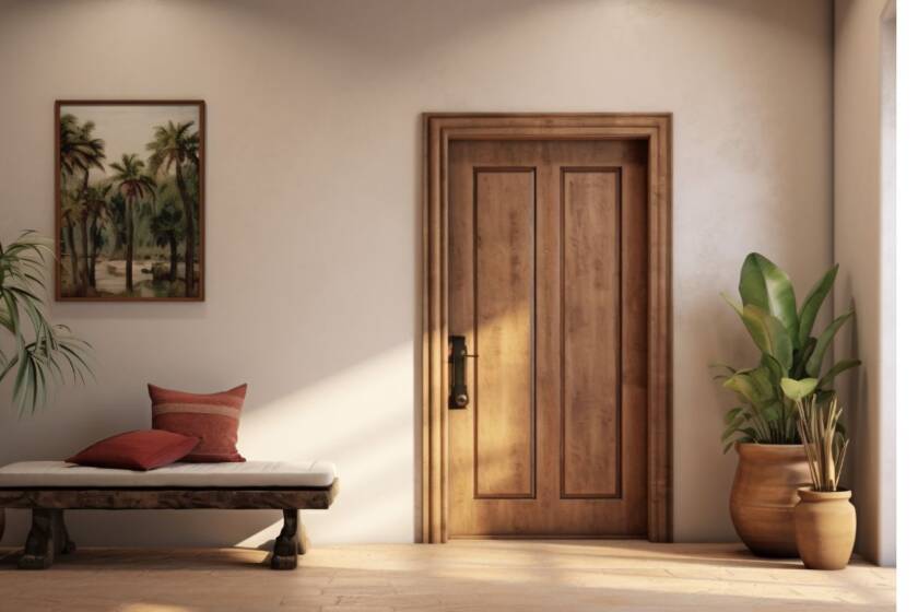 Installation of Wooden Interior and Exterior Doors in the House