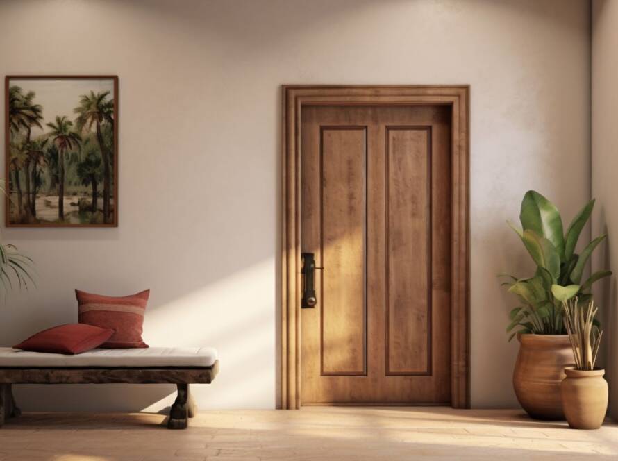 Installation of Wooden Interior and Exterior Doors in the House